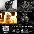 thumbnail image 2 of KOSPET Reloj Inteligente, 1.43" AMOLED Smartwatch Hombre Llamadas Bluetooth, Batería de 480 mAh, 170+ Modos Deportivos, Impermeable IP69K, Cuerpo de Metal, Monitor de Salud para iOS y Android, 2 of 5