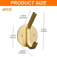 thumbnail image 2 of Hook - Waterproof wall hanging pendant Heavy duty hook for hanging coats/hats/towels/gowns/bathroom hooks/4 packs - set 3, 2 of 5