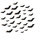 thumbnail image 2 of Adeeing Bat Stickers Halloween 3D PVC Bat Wall Decals 80pcs 4 Sizes for Indoor Ourdoor Decoration, 2 of 5