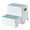 Green, variant on BATTOP Toddler Step Stool, 2 Step Stools for Kids with Anti-Slip Surface and Rubber Bottom, Kids Step Stool for Toilet Potty Training, Bathroom, Kitchen(Gray)