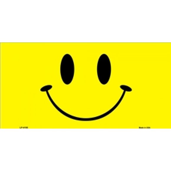 Smiley Face License Plate