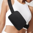 thumbnail image 2 of Riñonera unisex con correa ajustable Mini riñonera para exteriores Senderismo Correr Viajes, Negro, 2 of 5