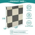 thumbnail image 5 of Checkerboard Pattern 3 Ring Binders 1.5 inch Hardcover File Folders with Interior Pockets A4 Size Organizer for School Office Hospital Set of 2, 5 of 8