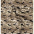 thumbnail image 1 of Soimoi Brown Poly Georgette Fabric Crow Bird Decor Fabric Printed BTY 42 Inch Wide, 1 of 6