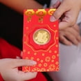 thumbnail image 4 of 10Pcs Enveloppes Rouges Chinoises Enveloppes d'Argent Chanceux 2022 Nouvel An Chinois Enveloppe de Tigre Feuille d'Or, 4 of 4
