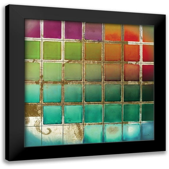 Sophie 6 12x12 Black Modern Framed Museum Art Print Titled - Color Chart I