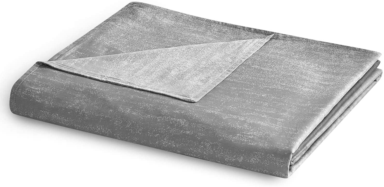 YnM Bamboo Duvet Cover for Weighted Blankets (Gradient Dark Grey, 60
