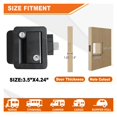 thumbnail image 4 of RV Trailer Camper Entry Door Lock RV Door Lock Replacement Double Open Door With Deadbolt Computer Key Door Handle 2 Keys Blac ,Effortless Installation, 4 of 6
