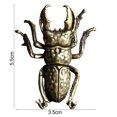 thumbnail image 6 of Grandest Birch Study Beetle Figurine Personality Brass Art Tea Pet Beetle Sculpture for Desktop Beetle Figurine, 6 of 8