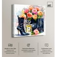 thumbnail image 2 of Boot with Perfume and Shopping Bag Canvas Fashion Art Prints by Art Remedy, Gallery Wrapped, 24" x 24", 2 of 7