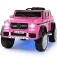 thumbnail image 3 of JOYLDIAS 12V Mercedes-Benz G650S Kids Ride On Car Electric Toy w/Remote Control, 3 Speeds, LED Lights, Bluetooth, Music(Pink), 3 of 20