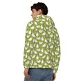 thumbnail image 4 of Wukai Lovely Chickens Print Men's Zip-Up Hoodie,Fleece Full-Zip Hoodie for Men, Hooded Sweatshirt-Small, 4 of 5