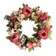 thumbnail image 2 of Corona de peonía para puerta de entrada, guirnalda de primavera de temporada, corona de peonía con flores de seda Rosa Roja 38cm, 2 of 7