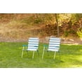 thumbnail image 4 of OmniCore Designs New Standard Folding Camp/Lawn Chair (2 Pack) BLUE/WHITE, 4 of 7