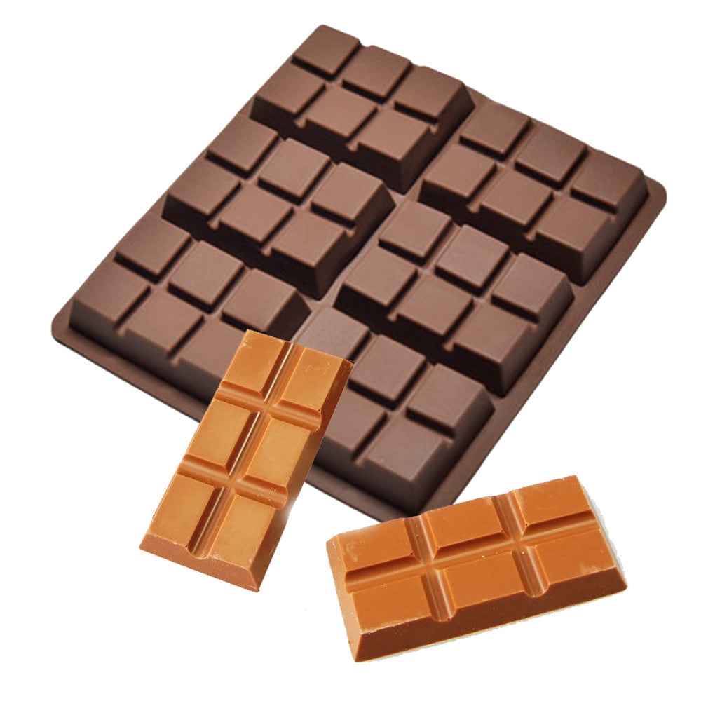 LOT OF 15 x 4 cell Medium Chocolate Bar Candy Mould Professional Silicone 