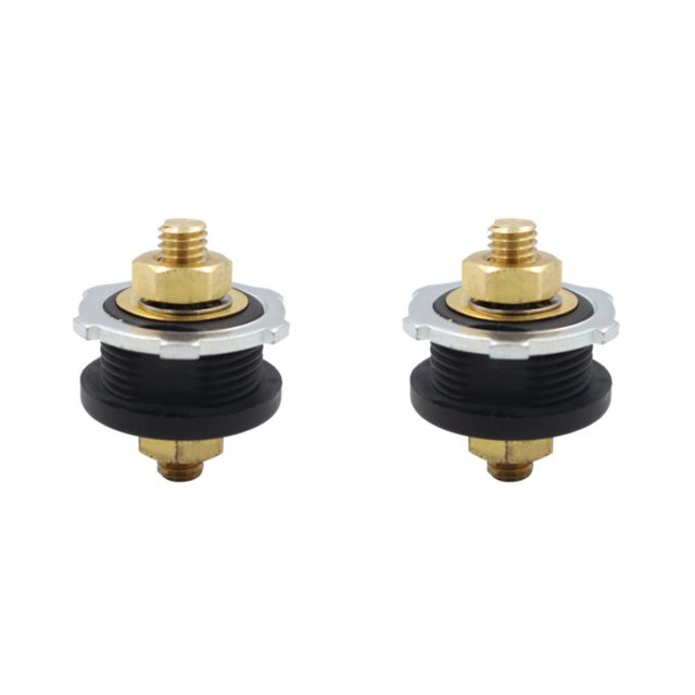 yingyy 1/2/3 Truck Boat Battery Terminal Bulkhead Feed-Thru Panel Connector Post Stud Replacement Kit High Strength Black 2PCS
