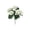 White, variant on Artificial Geranium Stem Five Branch Faux Floral Greenery Plant For Living Room Garden Patio Home Decor