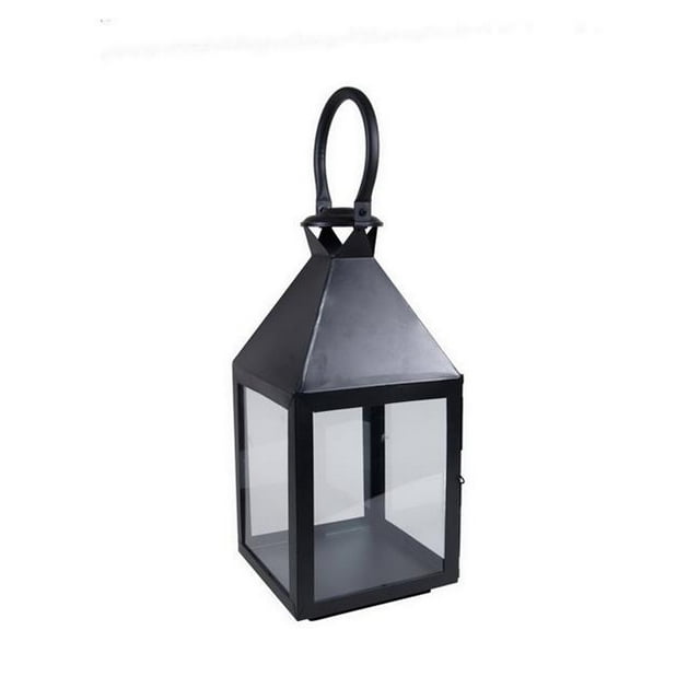 Plutus Brands PBTH92971 Metal Decorative Lantern in Black - Metal