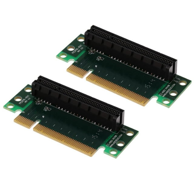Ángulo De La Tarjeta Vertical Del Adaptador 2x PCI 8X 90 Para El Chasis Del Servidor 1U / 2U Hugo Tarjeta adaptadora del elevador de PCB