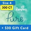[Save $20] Size 4 Pampers Pure Protection Diapers - 300 Total Diapers