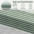 thumbnail image 3 of Modern Abstract Runner Rug 2x6 Washable Hallway Runner Rug, Non Slip Non-Shedding Soft Floor Carpet, Low-Pile Minimalist Bordered Runner for Bedside Laundry Bathroom, Green, 3 of 8