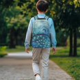 thumbnail image 3 of Pzuqiu Peacock Print Kids Backpack for Students Age 6-18 Breathable Large Capacity 17 Inch Elementary School Backpack Back to School Bags Lightweight for Travel Daily Use, 3 of 7