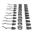 thumbnail image 3 of Backpack Bag Clip Strap Set, Portable Practical Backpack Vest Belt Kit Wide Applicability  For Hiking Black,OD Green,Tan, 3 of 8