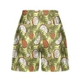 thumbnail image 4 of Zorckvet Womens Elastic Waist Shorts Beach Summer with Pockets Fashion Wide Leg Shorts for Women, 4 of 5