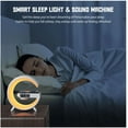 thumbnail image 4 of Zerak Mini G-Shaped Smart Wireless Speaker & Charger – 10 Light Effects, Bluetooth Audio, Wake-Up Light Alarm Clock, Night Light Lamp, 4 of 7