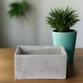 thumbnail image 2 of Glenda Cement Square Pot, 2 of 8