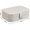 thumbnail image 5 of Jewellery Box Premium Jewellery Organiser Case Pu Leather Various Compartments HFW, 5 of 5