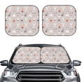 thumbnail image 2 of Lukts Various Rabbits Print 2 Piece Car Sun Shade Windshield,Foldable Car Shade Front Windshield with Keeps Your Vehicle Cool-Medium, 2 of 6
