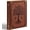 Brown Tree, variant on Leather 3 Ring Binder Fits 8.5"x11" Letter Size Paper, 1 Inch Round Ring Binder Holds 200 Sheets, Notepad Paper Cover Loose Leaf Organizer, Brown Tree