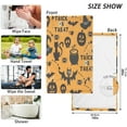 thumbnail image 2 of Nsnder Halloween Trick Hat Bats Pumpkin Cotton Towel Set 2PCS, Quick Drying Bath Towels, Soft and Breathable Hand Towel WashCloths for Kitchen, Bathroom, Gym, Beach, 2 of 7