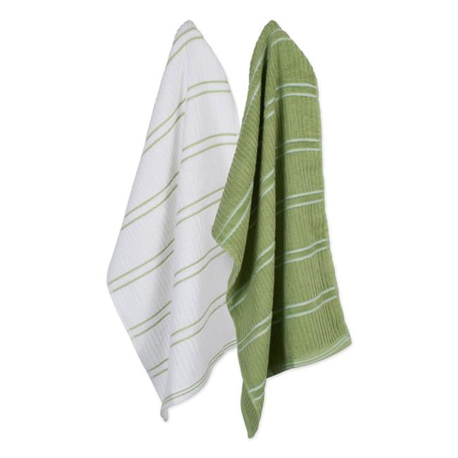 16 x 26" Set of 4 Ultra-Absorbent C DII Cotton Luxury Ribbed Terry Dish Towels 