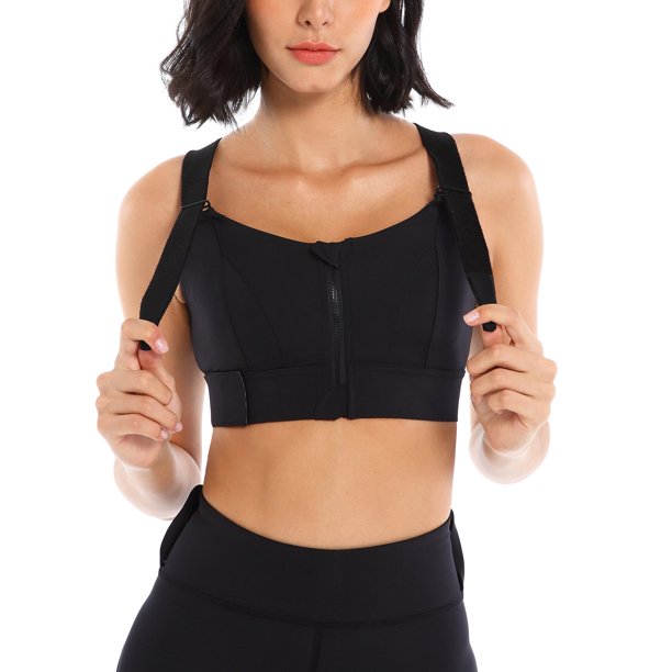 Women Wirefree Sport Bra Padded High Impact Workout Bra Comfortable