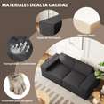 thumbnail image 3 of Sofa para Sala de 2 Plazas - Sillon de Terciopelo con Marco de Madera - Textura Suave - Combinando Elegancia y Durabilidad para un Uso prolongado., 3 of 5