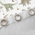 thumbnail image 4 of Erosebridal Green Dinosaur Curtains Pack of 2 (42x84 Each) for Kids, Watercolor Dino Curtains Blackout, 4 of 6