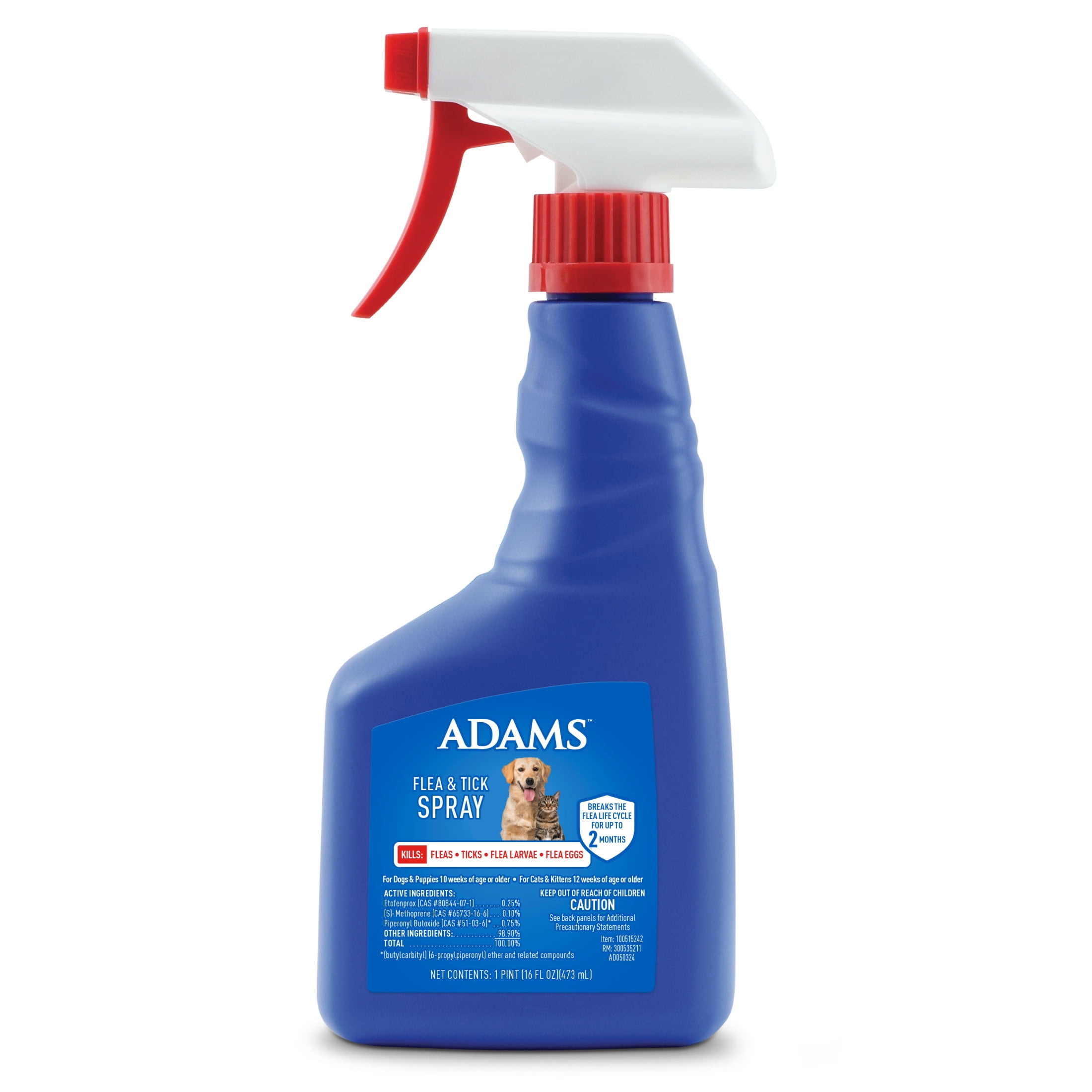 Adams Plus Spot On Flea & Tick Spray for Cats & Dogs Adams Plus Spot On Flea & Tick Spray for Cats & Dogs