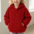 thumbnail image 6 of JZEJING Girls Hoodies Size 10-12 Solid Color Fleece Hooded Top Fall Winter Long Sleeve Pullover Sweatshirt with Pocket 2026, 6 of 9