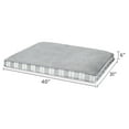 thumbnail image 5 of Vibrant Life Large Deluxe Gusset Pillow Dog Bed, Gray and White Plaid, 42" x 32", 5 of 9