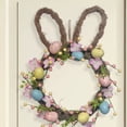 thumbnail image 4 of Twig and Faux Floral Easter Wreath, Spring Door Decor With Built-In Hanging Loop, for Porch Or Wall, Multi-color, 4 of 5