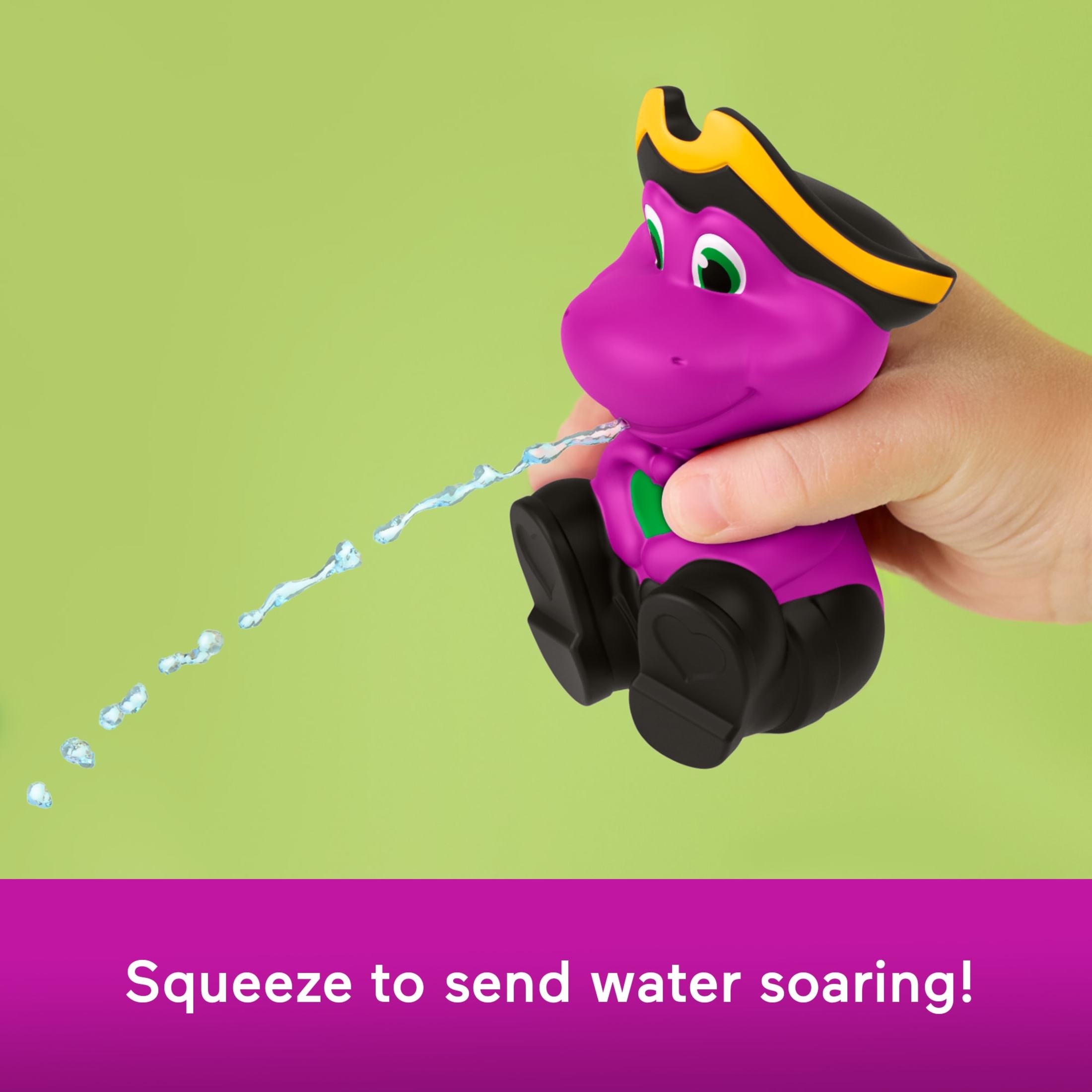 Fisher-Price Barney’s World Water Fun Pirate Ship, Barney, Baby Bop, 4-Piece Set for Water Play