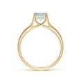 thumbnail image 2 of Angara Natural 1.35 Ct. Aquamarine Solitaire Ring in 14K Yellow Gold for Women (Ring Size: 3), 2 of 10