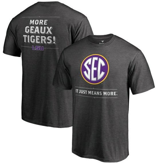 Men's Ash LSU Tigers SEC Means More T-Shirt