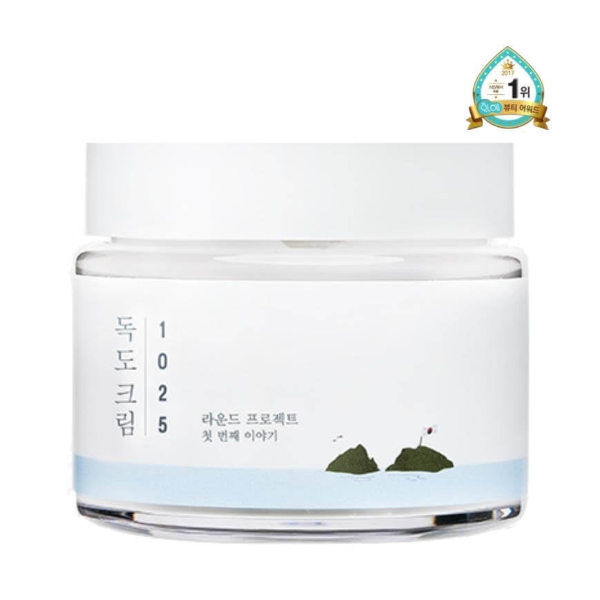 Crema Calmante Coreana 1025 Dokdo Cream Con Agua De Mar Y Ceramidas