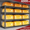 thumbnail image 5 of PMKES 67" Wide Garage Shelving Unit, 67" W x 24" D x 68" H, Heavy Duty Garage Storage Shelves,3500 LBS Capacity, Industrial Adjustable Shelves for Basement Warehouse, 5 of 8