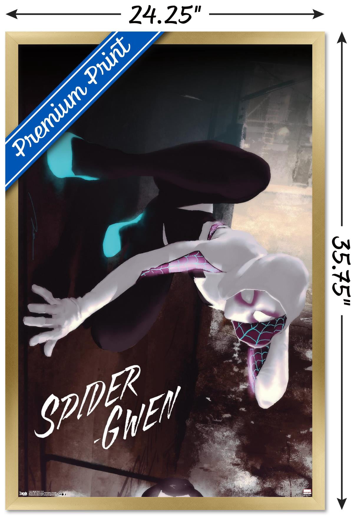 Marvel Comics - Spider-Gwen - Wall Wall Poster, 22.375" x 34", Framed