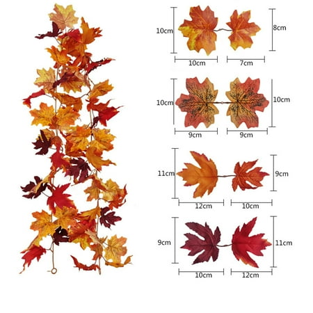 

Hxoliqit Fall Decor Festival Simulation Maple Leaf Rattan Decoration Christmas Party Wall Hanging Maple Leaf Rattan Artificial Flowers Artificial Plants & Flowers Yard Decorations Outdoor Room Decor