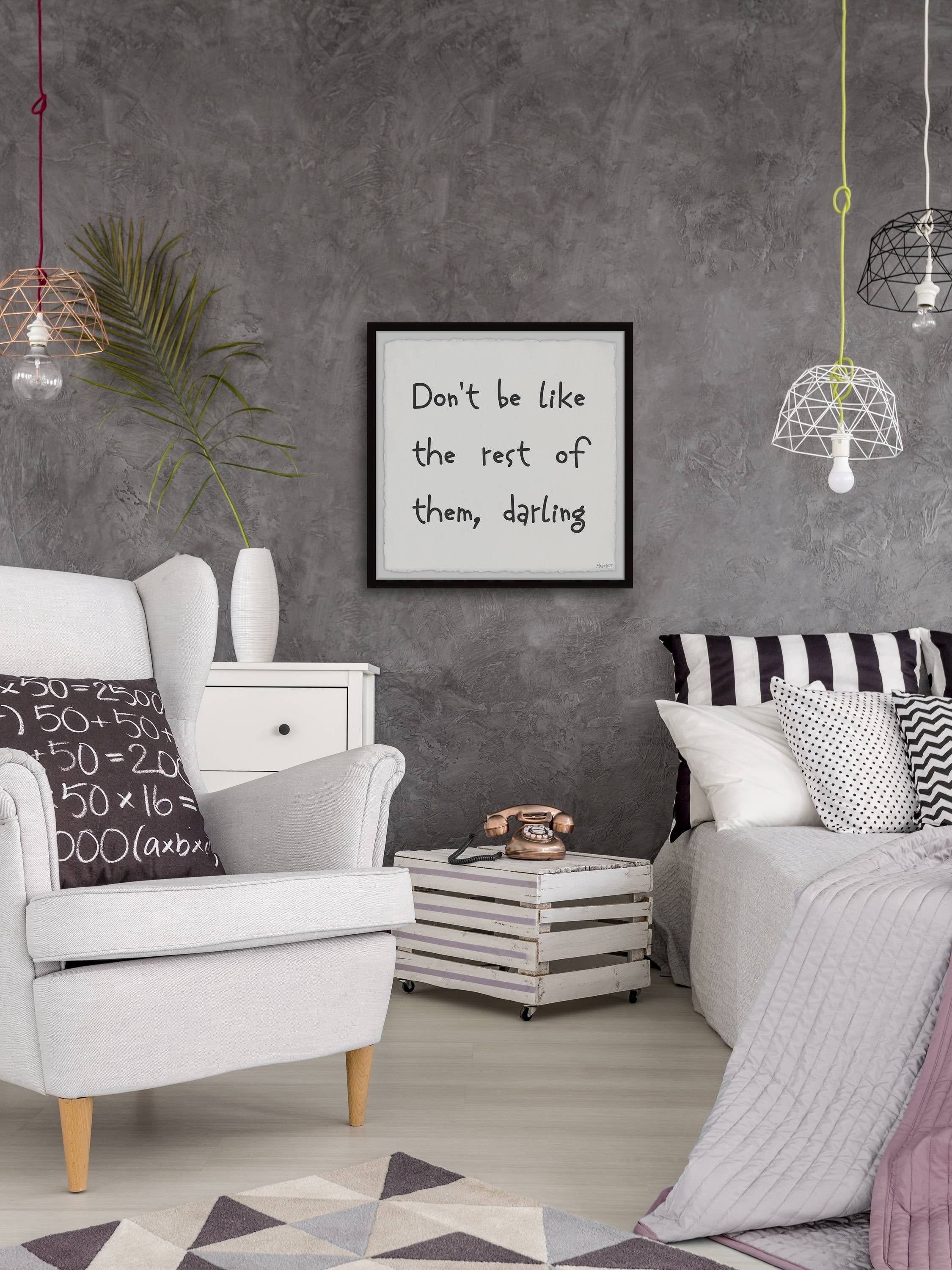 Marmont Hill Don't Be like the Rest of Them Framed Wall Art